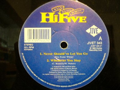 画像3: HI-FIVE ‎/ NEVER SHOULD'VE LET YOU GO  (UK)