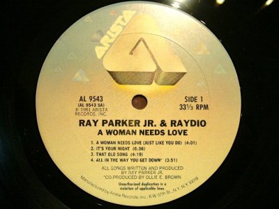 画像3: RAY PARKER JR. AND RAYDIO / A WOMAN NEEDS LOVE (LP)