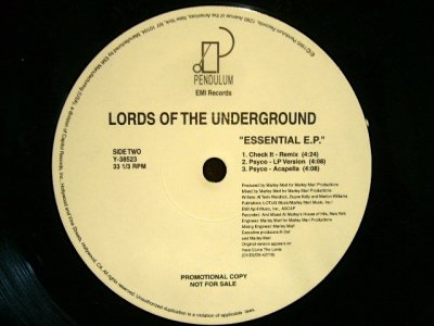 画像2: LORDS OF THE UNDERGROUND / ESSENTIAL E.P.