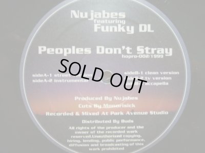 画像1: NUJABES Feat. FUNKY DL / PEOPLES DON'T STRAY  (¥1000)