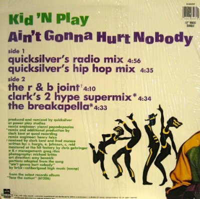 画像2: KID 'N PLAY ‎/ AIN'T GONNA HURT NOBODY
