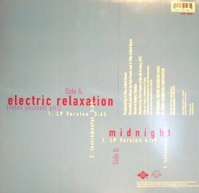 画像2: A TRIBE CALLED QUEST / ELECTRIC RELAXATION　(RELAX YOURSELF GIRL)