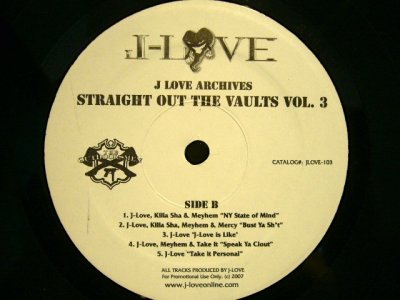 画像2: J-LOVE ‎/ J-LOVE ARCHIVES: STRAIGHT OUT THE VAULTS VOL.3  (US-PROMO)