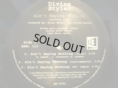 画像3: DIVINE STYLER ‎/ AIN'T SAYING NOTHING