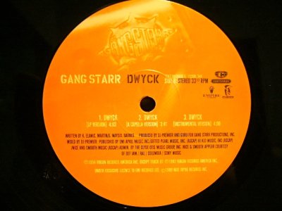 画像2: GANG STARR / FULL CLIP / DWYCK  (UK)