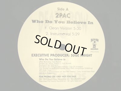 画像2: 2PAC / WHO DO YOU BELIEVE IN  (US-PROMO)