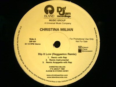 画像2: CHRISTINA MILIAN ‎/ DIP IT LOW (REGGAETON REMIX)  (US-PROMO)