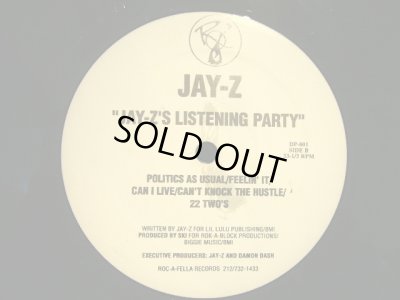 画像2: JAY-Z / DEAD PRESIDENTS / JAY-Z'S LISTENING PARTY (US-PROMO)  (¥1000)