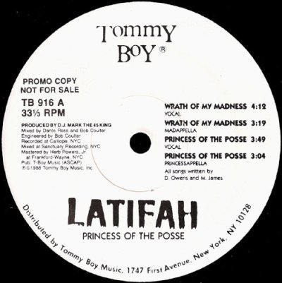 画像2: LATIFAH / WRATH OF MY MADNESS (US-PROMO)