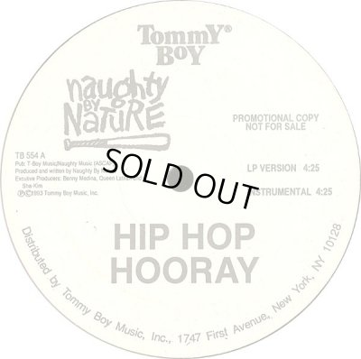 画像1: NAUGHTY BY NATURE / HIP HOP HOORAY  (US-PROMO)