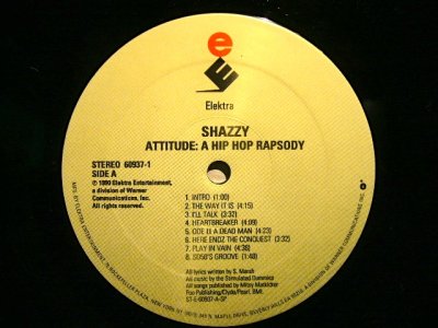 画像3: SHAZZY / ATTITUDE A HIP-HOP RAPSODY  (US-LP)