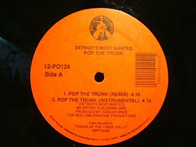 画像1: DETROIT'S MOST WANTED / POP THE TRUNK (REMIX)