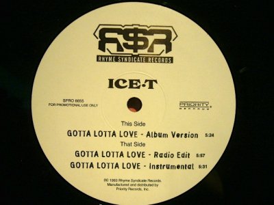 画像1: ICE-T / GOTTA LOTTA LOVE  (US-PROMO)