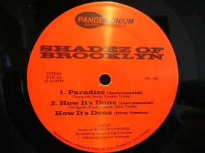 画像2: SHADEZ OF BROOKLYN ‎/ HOW IT'S DONE / PARADISE / WANTED MEN