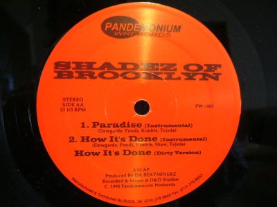 画像2: SHADEZ OF BROOKLYN ‎/ HOW IT'S DONE / PARADISE / WANTED MEN