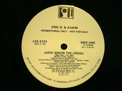 画像3: ERIC B. & RAKIM / JUICE ( KNOW THE LEDGE )  (US-PROMO)