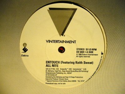 画像1: ENTOUCH feat. KEITH SWEAT / ALL NITE  (US-PROMO)