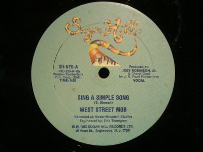 画像1: WEST STREET MOB ‎/ SING A SIMPLE SONG / ANOTHER MUTHER FOR YA