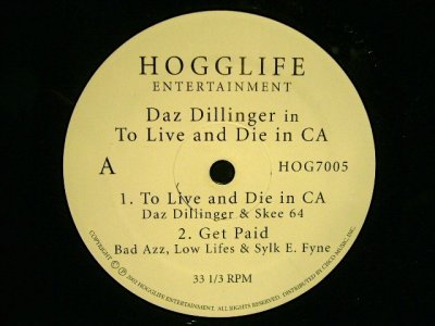 画像1: DAZ DILLINGER ‎/ DAZ DILLINGER'S TO LIVE AND DIE IN CA