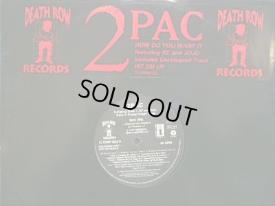 画像1: 2PAC ‎/ HOW DO YOU WANT IT  (UK-PROMO)