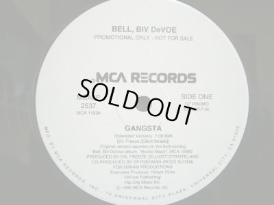 画像1: BELL BIV DEVOE ‎/ GANGSTA  (US-PROMO)