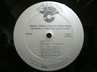 画像3: DOUG E. FRESH AND THE GET FRESH CREW ‎/ THE WORLDS GREATEST ENTERTAINER  (US-LP)