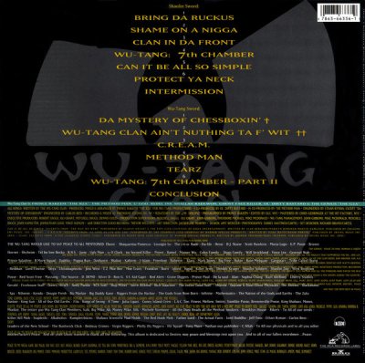 画像2: WU-TANG CLAN / ENTER THE WU-TANG (36 CHAMBERS)  (US-LP)