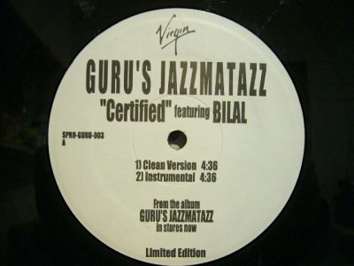 画像1:  GURU'S JAZZMATAZZ FEATURING BILAL / CERTIFIED