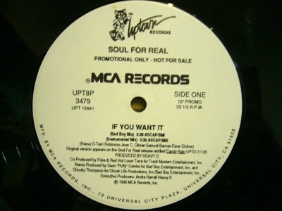 画像1: SOUL FOR REAL / IF YOU WANT IT  (US-PROMO)