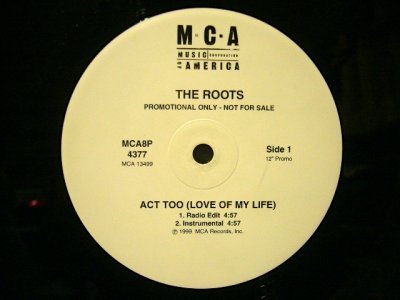 画像1: THE ROOTS / ACT TOO (LOVE OF MY LIFE)  (US-PROMO)