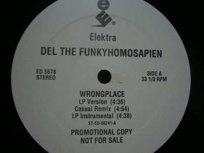 画像1: DEL THE FUNKYHOMOSAPIEN / WRONGPLACE  (PROMO)  (¥1000)