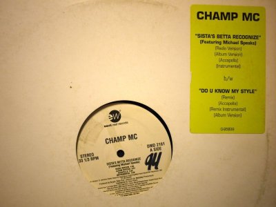 画像1: CHAMP MC / SISTA'S BETTA RECOGNIZE  (US-PROMO)