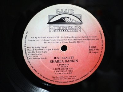 画像4: SHABBA RANKS / JUST REALITY  (UK-LP)