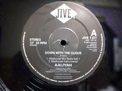 画像1: AALIYAH / DOWN WITH THE CLIQUE  (UK)  (¥1000)