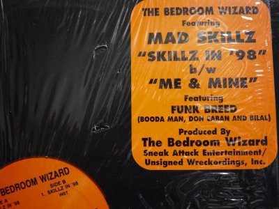 画像2: THE BEDROOM WIZARD / SKILLZ IN '98 B/W ME & MINE