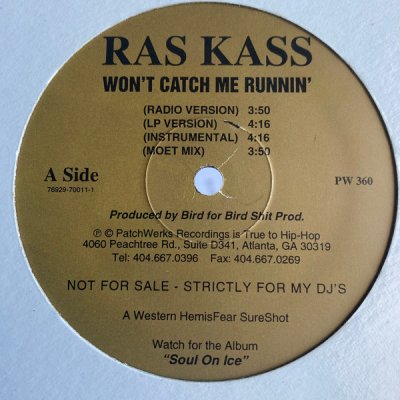 画像2: RAS KASS / WON'T CATCH ME RUNNIN' / REMAIN ANONYMOUS (US-PROMO)