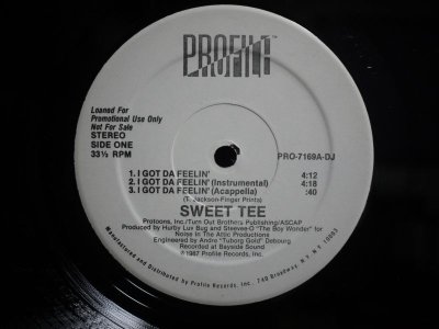 画像1: SWEET TEE / I GOT DA FEELIN' / IT'S LIKE THAT Y'ALL (US-PROMO)