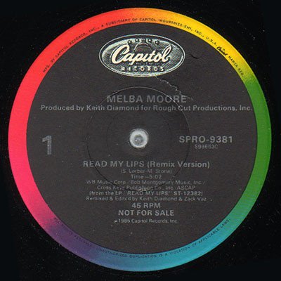 画像1: MELBA MOORE / READ MY LIPS (REMIX VERSION)