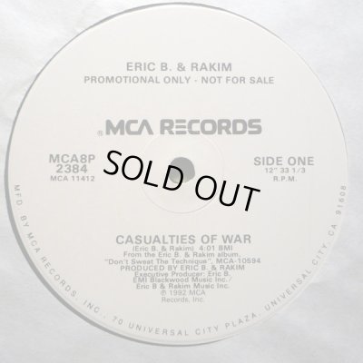 画像2: ERIC B. & RAKIM / CASUALTIES OF WAR  (US-PROMO)
