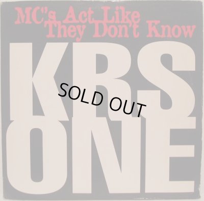 画像1: KRS-ONE / MC'S ACT LIKE THEY DON'T KNOW (¥500)