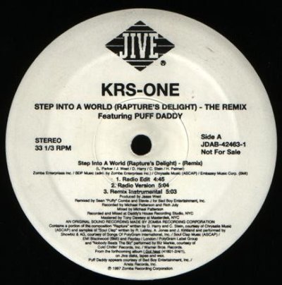 画像1: KRS-ONE / STEP INTO THE WORLD (THE REMIX) (US-PROMO)