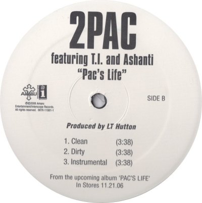 画像3: 2PAC FEATURING T.I. & ASHANTI ‎/ PAC'S LIFE (US-PROMO)