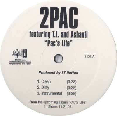 画像2: 2PAC FEATURING T.I. & ASHANTI ‎/ PAC'S LIFE (US-PROMO)