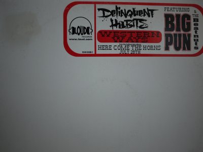 画像1: DELINQUENT HABITS / WESTERN WAYS (US-PROMO)