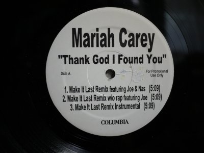 画像1: MARIAH CAREY / THANK GOD I FOUND YOU (REMIXES) (PROMO)