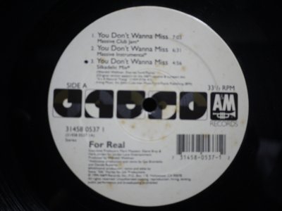 画像1: FOR REAL / YOU DON'T WANNA MISS