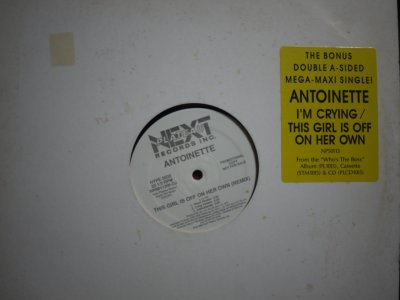 画像1: ANTOINETTE / THIS GIRL IS OFF ON HER OWN (REMIX) / I'M CRYING (US-PROMO)