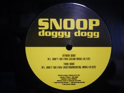 画像1: SNOOP DOGGY DOGG / AIN'T NO FUN (UK)
