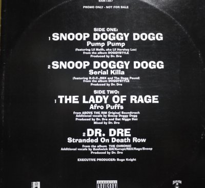 画像2: V.A. / DEATH ROW RECORDS DJ SAMPLER (UK)