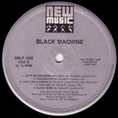 画像4: BLACK MACHINE / THE ALBUM (ITALY-LP)